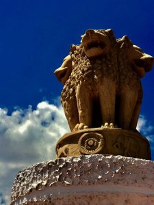 The Indian national emblem